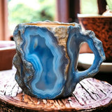 Coffee mug with built-in mineral crystals — view 1