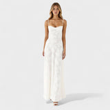 Kaylee - Floral Lace Maxi Dress — view 1