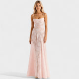 Kaylee - Floral Lace Maxi Dress — view 5