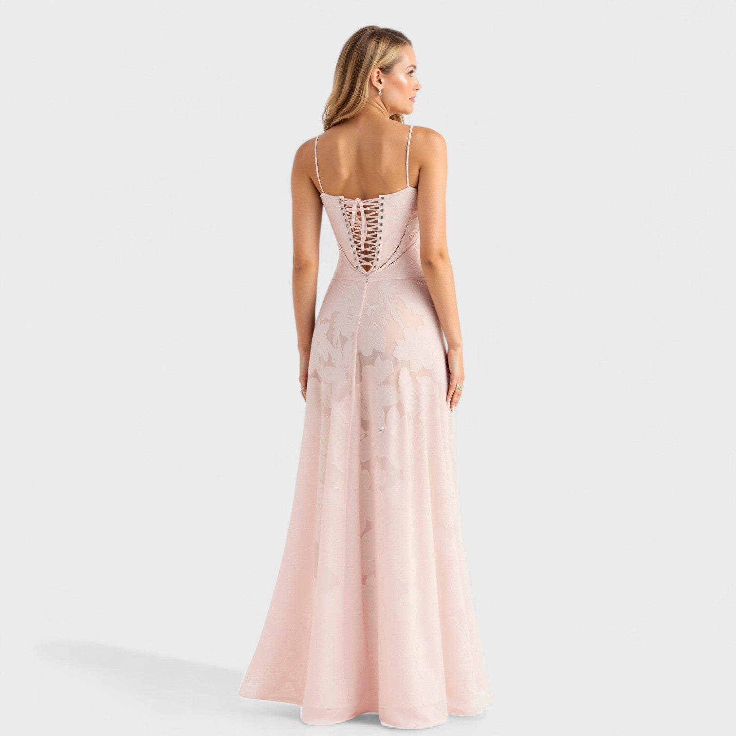 Kaylee - Floral Lace Maxi Dress — view 6