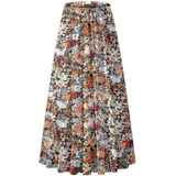 Keira - elastic waist skirt with winter floral print — view 1
