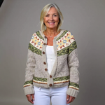 Keira - retro Icelandic cardigan — view 1