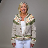 Keira - retro Icelandic cardigan — view 1