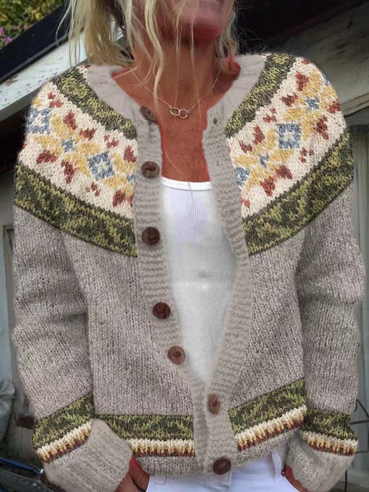 Keira - retro Icelandic cardigan — view 2