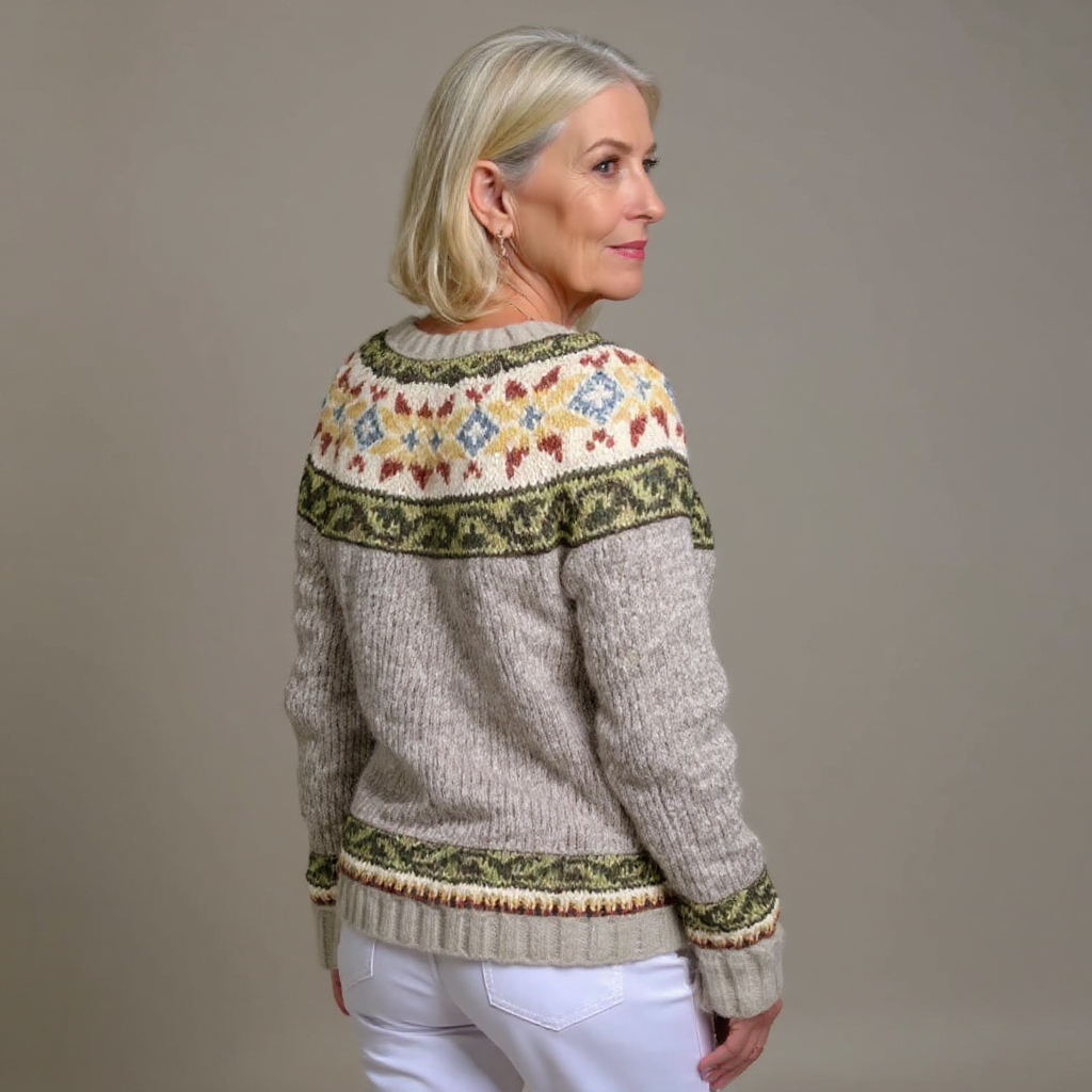 Keira - retro Icelandic cardigan — view 3