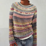 Keira - Retro Knitted Sweater — view 1