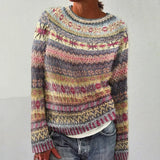 Keira - Retro Knitted Sweater — view 1