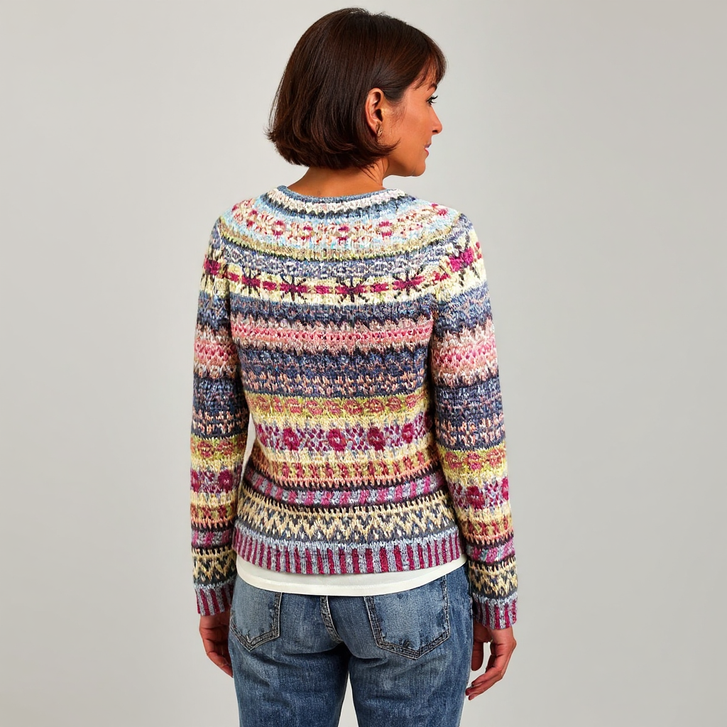 Keira - Retro Knitted Sweater — view 3