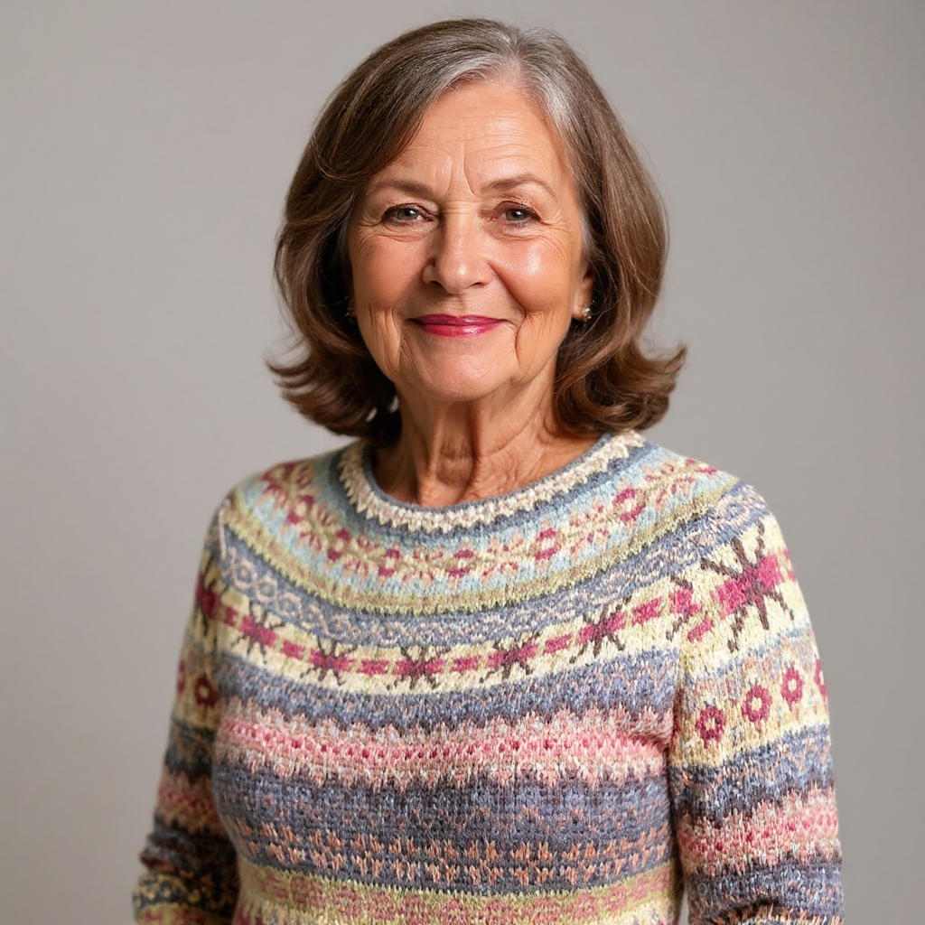 Keira - Retro Knitted Sweater — view 4