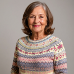 Keira - Retro Knitted Sweater — view 4