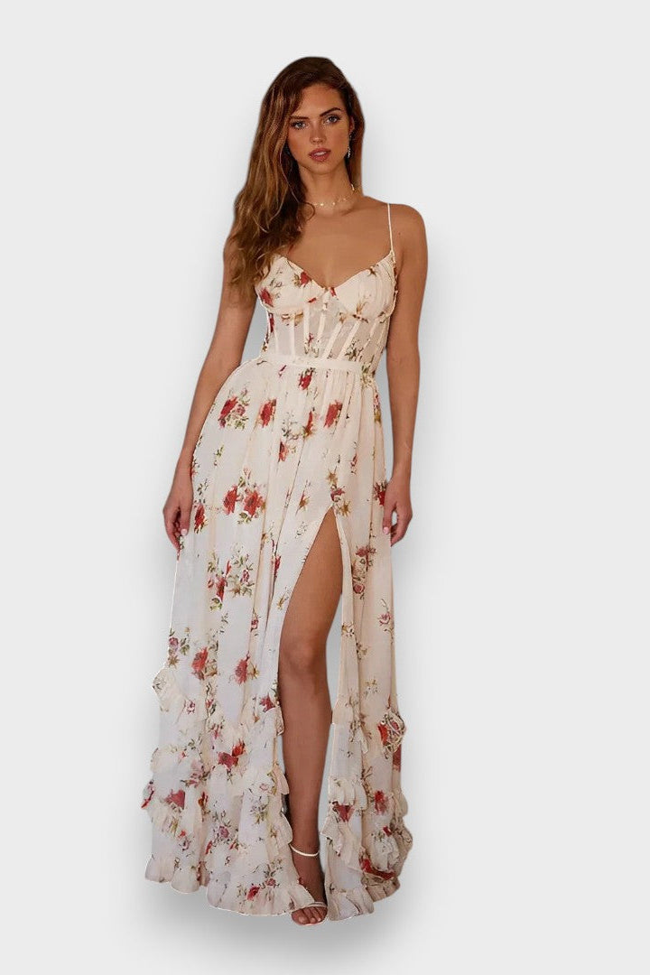 Keira - floral print midi dress — view 1