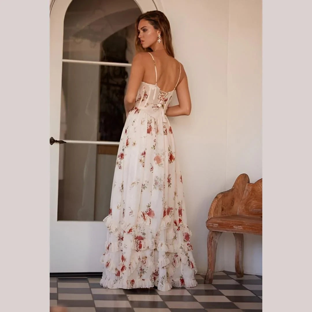 Keira - floral print midi dress — view 7