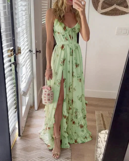 Keira - floral print midi dress — view 10