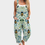 Comfortable patterned overalls — view 1