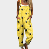 Comfortable patterned overalls — view 1
