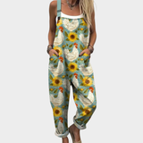 Comfortable patterned overalls — view 1