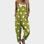 Comfortable patterned overalls — view 1