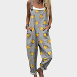Comfortable patterned overalls — view 2