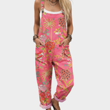 Comfortable patterned overalls — view 1