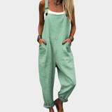 Comfortable patterned overalls — view 1