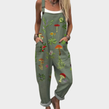 Comfortable patterned overalls — view 1