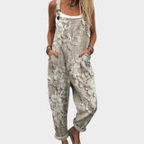 Comfortable patterned overalls — view 1