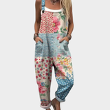 Comfortable patterned overalls — view 1