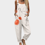 Comfortable patterned overalls — view 1