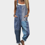 Comfortable patterned overalls — view 1