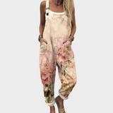 Comfortable patterned overalls — view 1