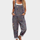 Comfortable patterned overalls — view 1