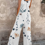 Comfortable patterned overalls — view 4