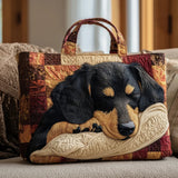 Melody - quilted bag, dachshund — view 1