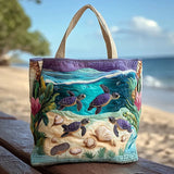 Melody - quilted bag, lagoon ghost — view 1