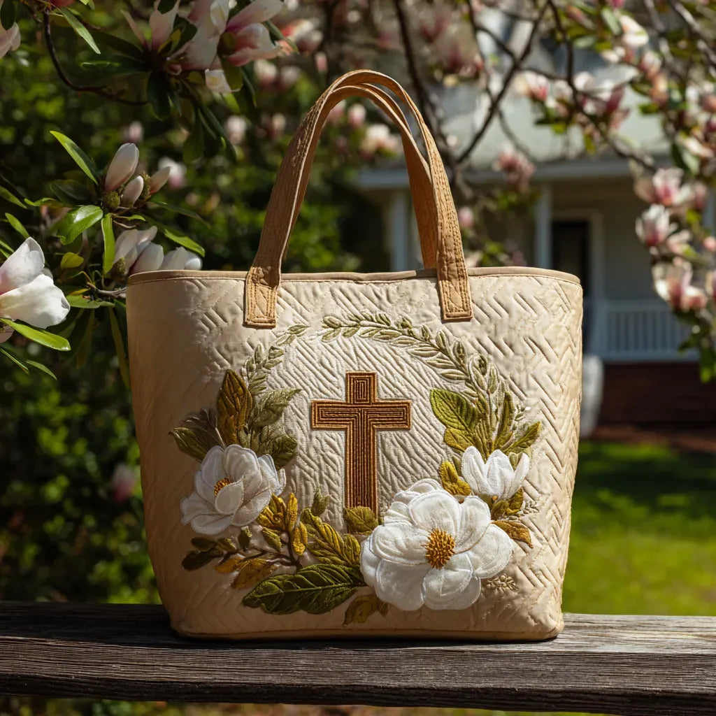 Melody - quilted bag, holy cross — view 1