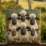 Melody - quilted bag, five lambs — view 1