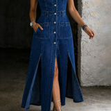 Kylie - Open Front Vest Dress — view 4