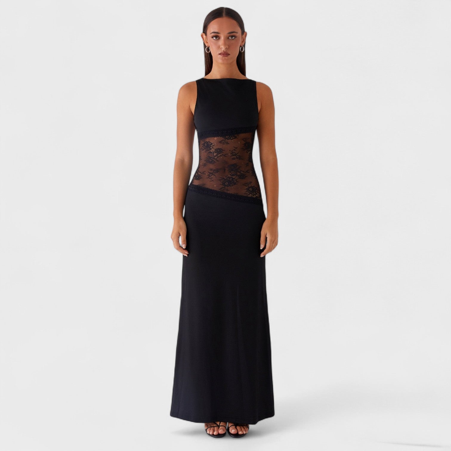 Kylie - Long Lace Dress — view 1