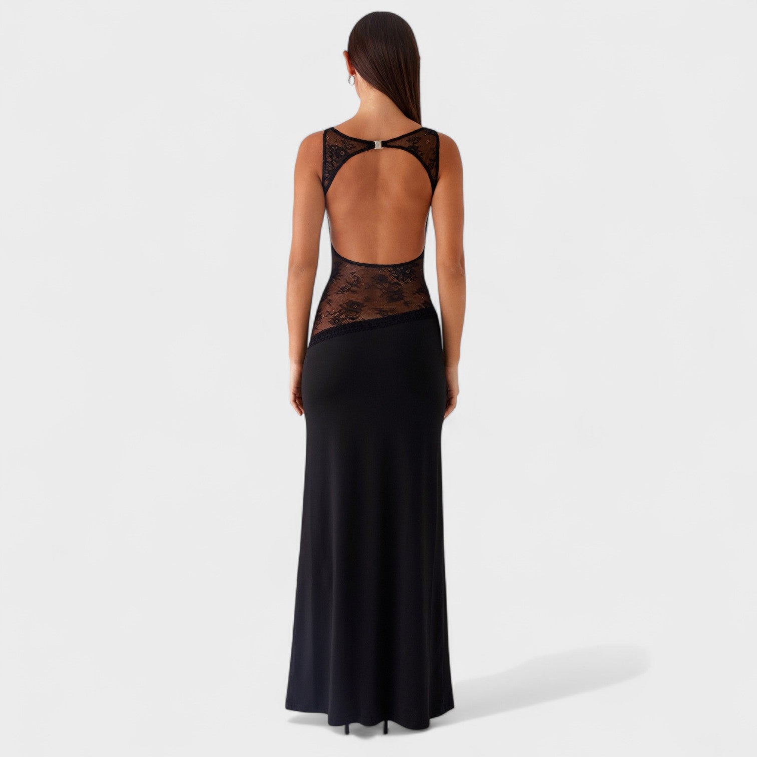 Kylie - Long Lace Dress — view 4