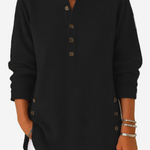 Kylie Long Sleeve Solid Colour Knit Jumper — view 1