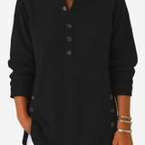 Kylie Long Sleeve Solid Colour Knit Jumper — view 1