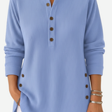 Kylie Long Sleeve Solid Colour Knit Jumper — view 2