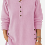 Kylie Long Sleeve Solid Colour Knit Jumper — view 3