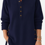 Kylie Long Sleeve Solid Colour Knit Jumper — view 4