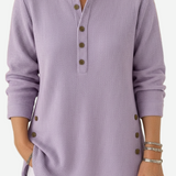 Kylie Long Sleeve Solid Colour Knit Jumper — view 5