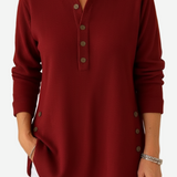 Kylie Long Sleeve Solid Colour Knit Jumper — view 7
