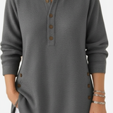 Kylie Long Sleeve Solid Colour Knit Jumper — view 8