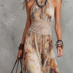 Lainey - stylish maxi dress with lace trim — view 3
