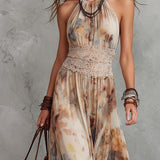 Lainey - stylish maxi dress with lace trim — view 3
