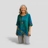 Laura - loose fit top with artistic pattern — view 2